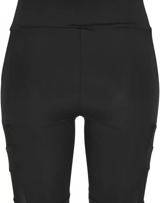 Дамски къс клин в черен цвят Urban Classics High Waist Tech Mesh Cycle, Клинове - Hoodstyle.bg