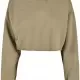 Дамски къс суичър в цвят каки Urban Classics, Суичъри - Hoodstyle.bg