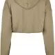 Дамски къс суичър в цвят каки Urban Classics, Суичъри - Hoodstyle.bg