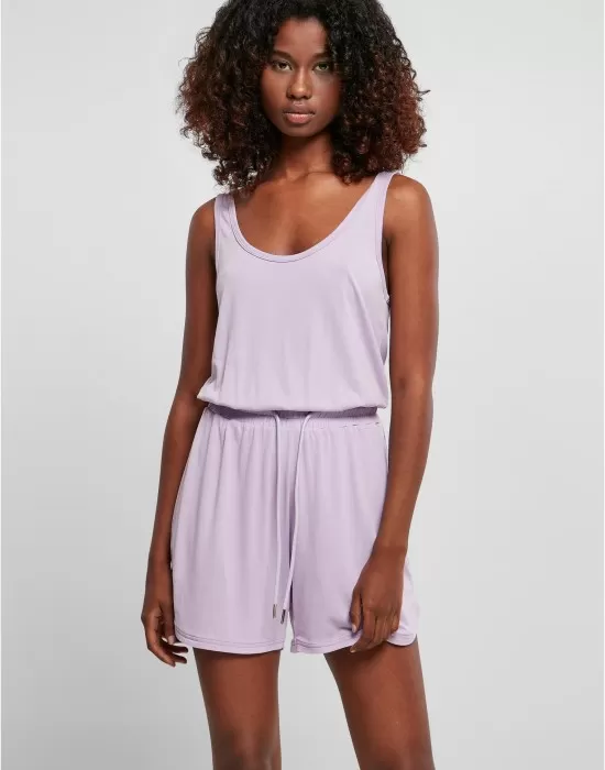 Дамски спортен гащеризон в светлолилав цвят Ladies Jumpsuit, Къси панталони - Hoodstyle.bg