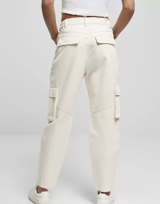 Дамски карго панталон в пясъчен цвят Ballon Fit Cargo Twill Pants, Панталони - Hoodstyle.bg