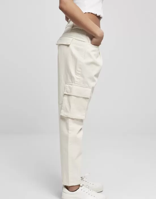 Дамски карго панталон в пясъчен цвят Ballon Fit Cargo Twill Pants, Панталони - Hoodstyle.bg