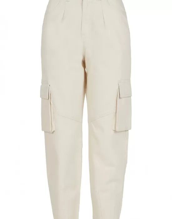Дамски карго панталон в пясъчен цвят Ballon Fit Cargo Twill Pants, Панталони - Hoodstyle.bg