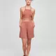 Дамски къси панталони в цвят праскова Urban Classics Ladies Shorts, Къси панталони - Hoodstyle.bg