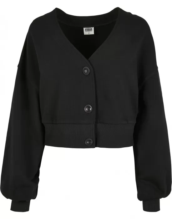 Дамска жилетка в черен цвят Urban Classics от органичен памук, Жилетки - Hoodstyle.bg