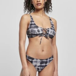 Бански костюм от две части Urban Classics Lace Up Tie Dye 