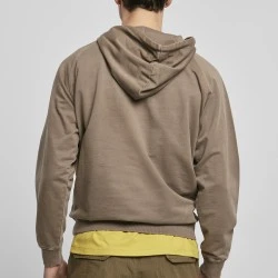 Мъжки суичър в цвят тъмно каки Urban Classics Overdyed 