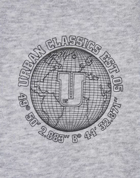 Мъжки суичър в сив цвят Urban Classics Globetrotter, Суичъри - Hoodstyle.bg