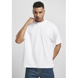 Мъжка тениска в бял цвят Urban Classics Mock Neck 