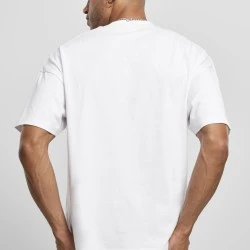 Мъжка тениска в бял цвят Urban Classics Mock Neck 