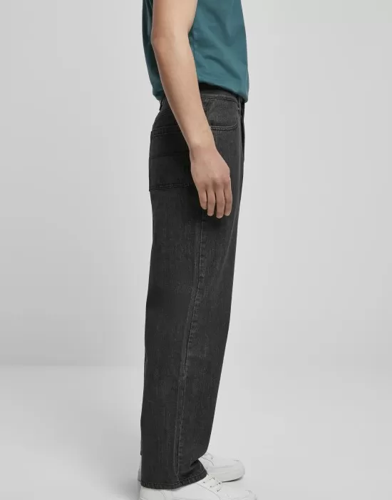 Мъжки дънки стил 90-те от Urban Classics в черен цвят, Дънки - Hoodstyle.bg