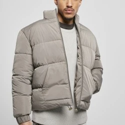 Мъжко зимно късо яке Urban Classics в сив цвят 