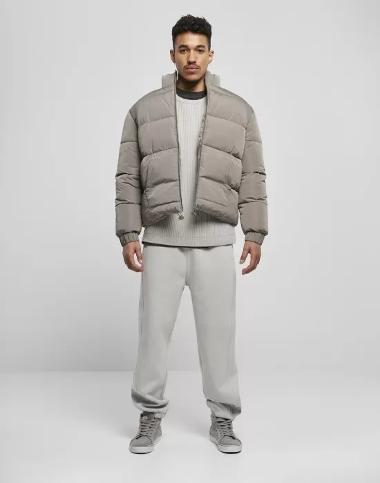Мъжко зимно късо яке Urban Classics в сив цвят, Зимни якета - Hoodstyle.bg