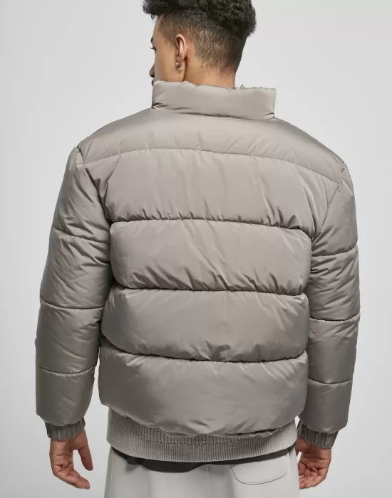 Мъжко зимно късо яке Urban Classics в сив цвят, Зимни якета - Hoodstyle.bg