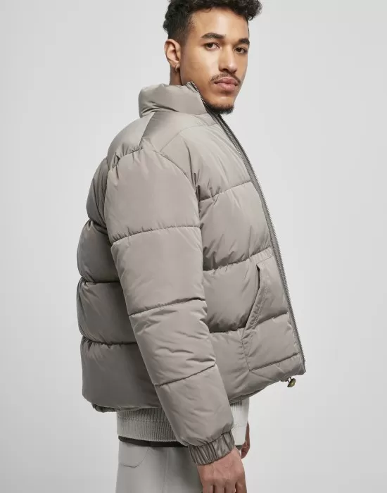 Мъжко зимно късо яке Urban Classics в сив цвят, Зимни якета - Hoodstyle.bg