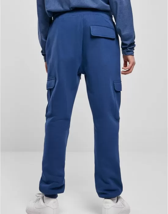 Мъжки спортен карго панталон в син цвят Urban Classics Cargo Sweatpants, Панталони - Hoodstyle.bg