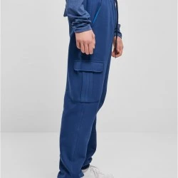 Мъжки спортен карго панталон в син цвят Urban Classics Cargo Sweatpants