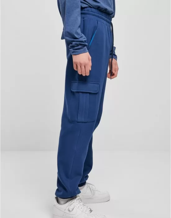Мъжки спортен карго панталон в син цвят Urban Classics Cargo Sweatpants, Панталони - Hoodstyle.bg