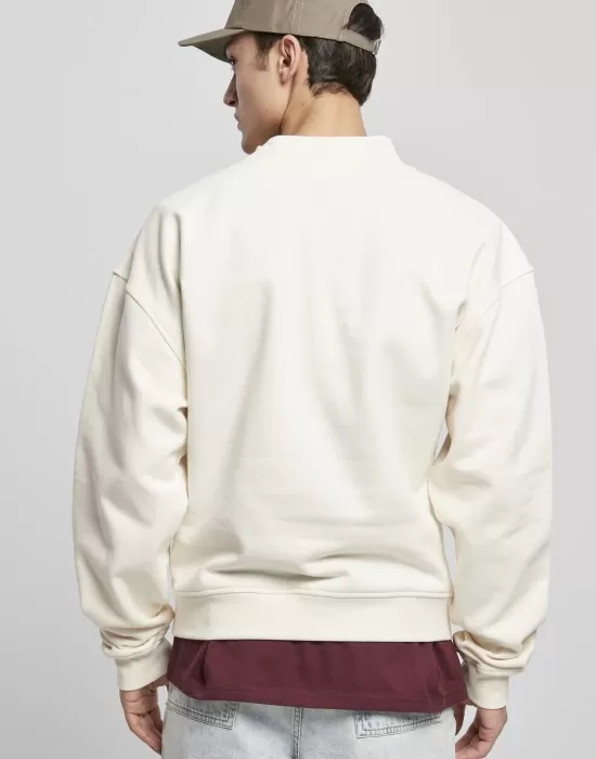 Мъжка блуза в пясъчен цвят Urban Classics Mock Neck Crew, Блузи - Hoodstyle.bg