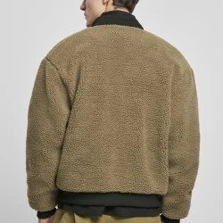 Мъжко пухкаво яке в масленозелен цвят Urban Classics 