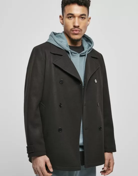 Мъжко класическо палто Urban Classics в черен цвят, Зимни якета - Hoodstyle.bg