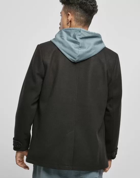 Мъжко класическо палто Urban Classics в черен цвят, Зимни якета - Hoodstyle.bg