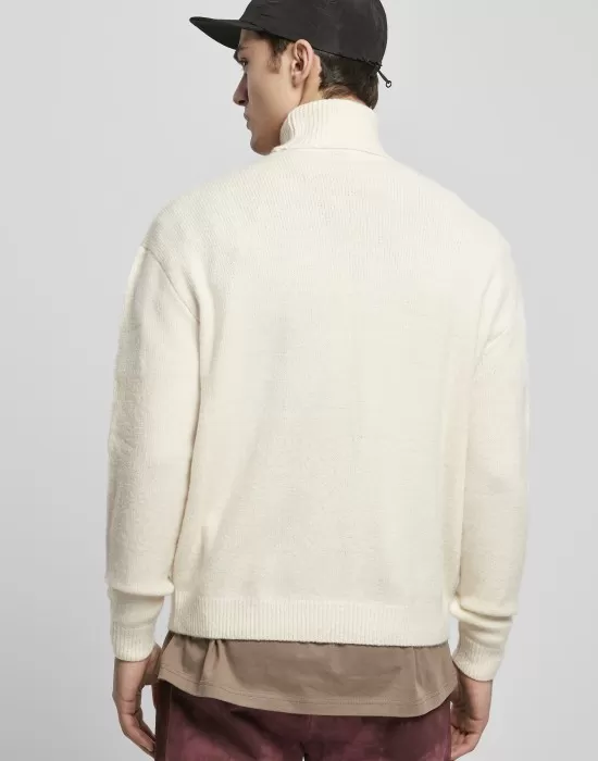 Мъжки поло пуловер в пясъчен цвят Urban Classics Roll Neck, Блузи - Hoodstyle.bg