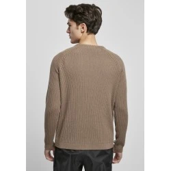 Мъжки пуловер в тъмно каки Urban Classics Ribbed