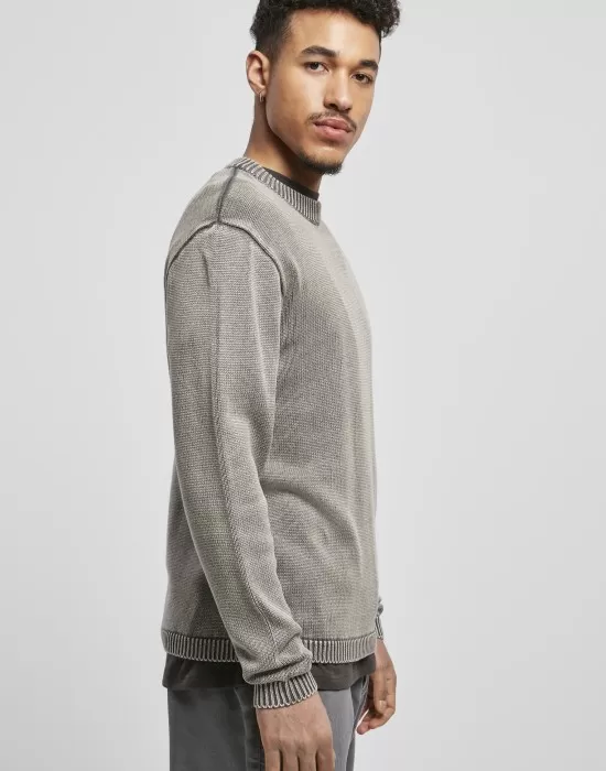Мъжки пуловер в сив цвят Urban Classics Washed, Блузи - Hoodstyle.bg