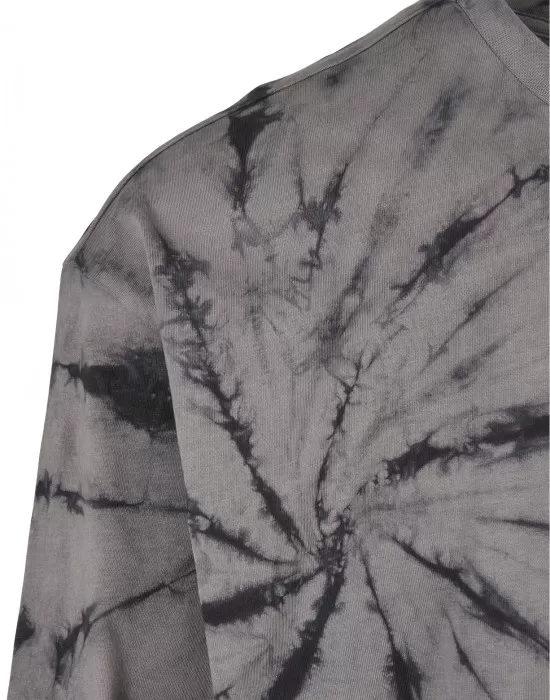 Мъжка блуза в тъмносив цвят Urban Classics Boxy Tye Dye LS, Блузи - Hoodstyle.bg