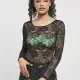 Дамско дантелено боди в черен цвят Urban Classics, Блузи - Hoodstyle.bg