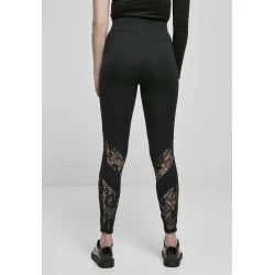 Дамски клин в черен цвят Urban Classics Ladies Highwaist Lace Inset 