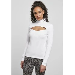 Дамско поло с отворено деколте Urban Classics Ladies Cut-Out Turtleneck Longsleeve