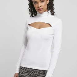 Дамско поло с отворено деколте Urban Classics Ladies Cut-Out Turtleneck Longsleeve