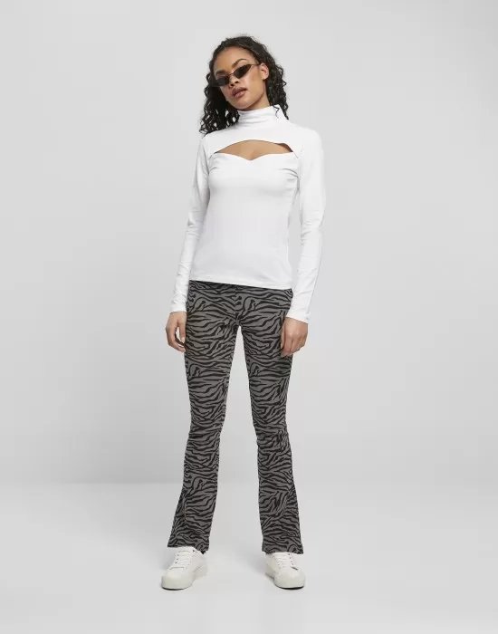 Дамско поло с отворено деколте Urban Classics Ladies Cut-Out Turtleneck Longsleeve, Блузи - Hoodstyle.bg