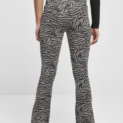 Дамски клин с висока талия Urban Classics Ladies High Waist Zebra Boot Cut Leggings 