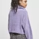 Дамски къс пуловер в лилав цвят Urban Classics Ladies Short Chenille Turtleneck Sweater, Блузи - Hoodstyle.bg