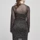 Дамска двуслойна рокля в черен цвят Urban Classics  Ladies AOP Double Layer Dress, Рокли - Hoodstyle.bg