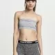Дамски топ в сив цвят Urban Classics Ladies Bandeau Top grey, Жени - Hoodstyle.bg