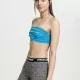 Дамски топ в тюркоазен цвят Urban Classics Ladies Bandeau Top turquoise, Жени - Hoodstyle.bg