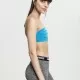 Дамски топ в тюркоазен цвят Urban Classics Ladies Bandeau Top turquoise, Жени - Hoodstyle.bg