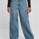 Дамски широки дънки в син цвят Urban Classics Ladies Denim Pants, Дънки - Hoodstyle.bg