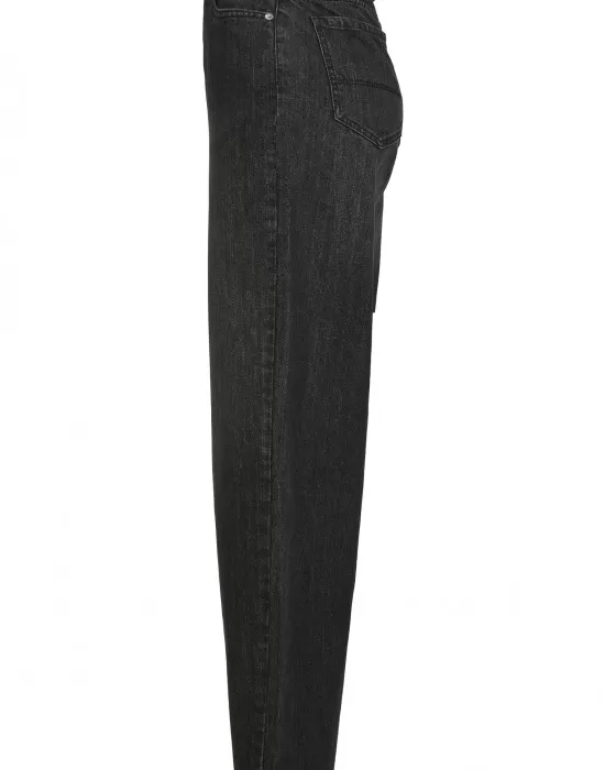 Дамски дънки в черен цвят Urban Classics стил 90-те, Дънки - Hoodstyle.bg
