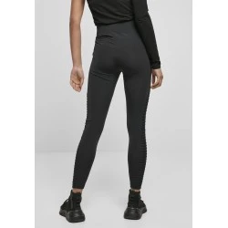 Дамски клин в черен цвят Urban Classics Ladies Highwaist Biker Tech Mesh 