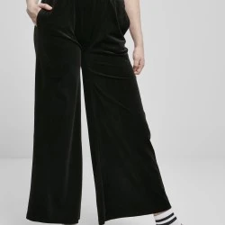 ДАМСКИ ПАНТАЛОН В ЧЕРЕН ЦВЯТ URBAN CLASSICS LADIES HIGH WAIST STRAIGHT VELVET
