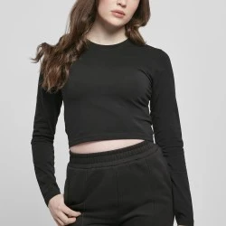 Дамска блуза в черен цвят Urban Classics от органичен памук