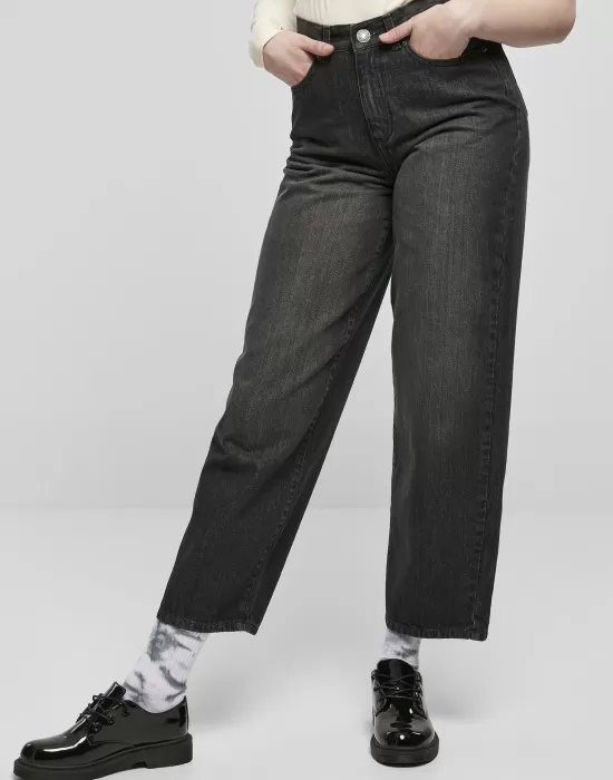 Дамски дънки в черен цвят Urban Classics, Дънки - Hoodstyle.bg