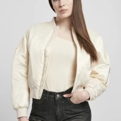 Дамски бомбър в пясъчен сатен Urban Classics