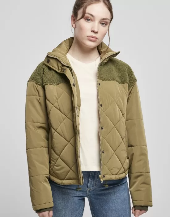 Дамско яке в масленозелен цвят Urban Classics, Якета - Hoodstyle.bg