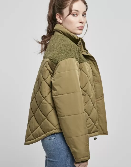 Дамско яке в масленозелен цвят Urban Classics, Якета - Hoodstyle.bg